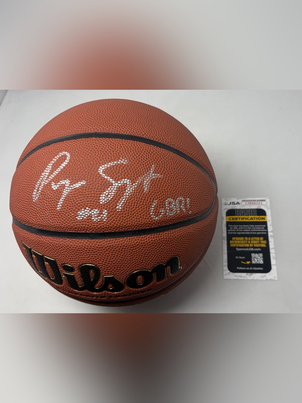 Pryce Sandfort signed NCAA Basketball Nebraska Cornhuskers JSA COA